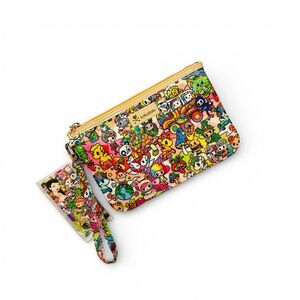 NEW Tokidoki Stay Groovy Zip Pouch Wristlet Toiletry Travel Bag NWT